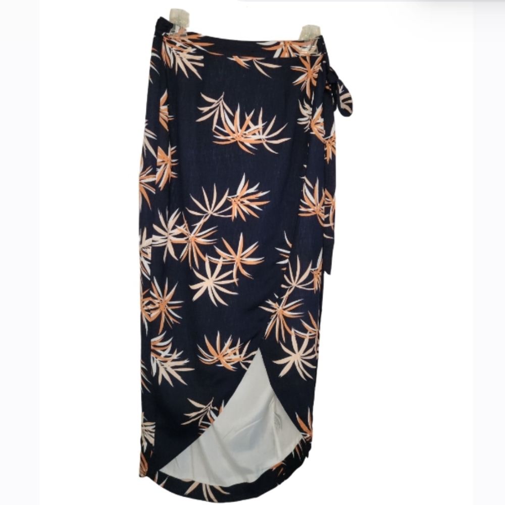 RUNAWAY WOMEN'S WRAP TIE MAXI SKIRT SZ XS